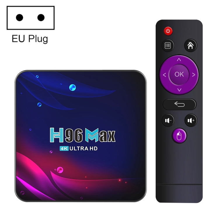 H96 Max V11 4K Smart TV Box Android 11.0 Media Player con control remoto,  RK3318 Quad