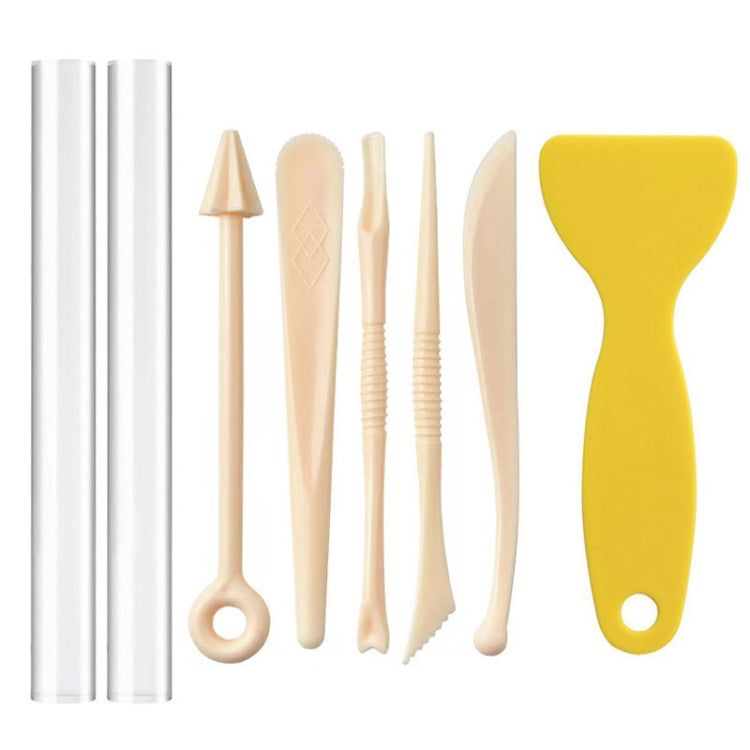 Pottery Tools 8-piece Set with Tool Bag Clay Clay Plastic Soft Clay  Hand-made Carving