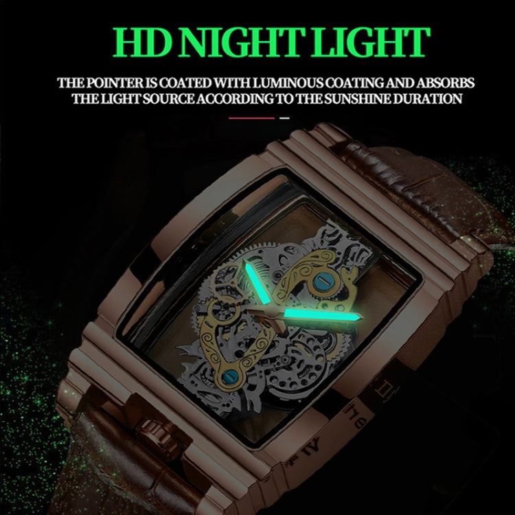 BINBOND B5011 Gear Hollow Outdoor Waterproof Luminous Men Business