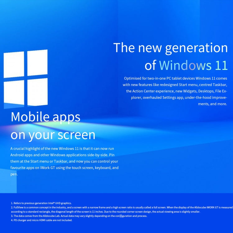 ALLDOCUBE Tablet Windows 11 iWork GT 2 en 1 PC Guatemala